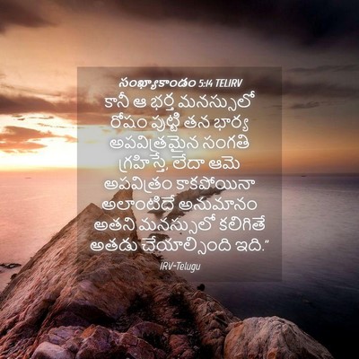 Picture 04 - సంఖ్యాకాండం 5:14 TELIRV - కానీ ఆ భర్త - Bible Verse Picture