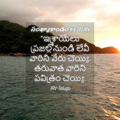 Picture 04 - సంఖ్యాకాండం 8:6 TELIRV - “ఇశ్రాయేలు - Bible Verse Picture
