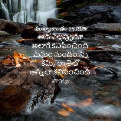 Picture 04 - సంఖ్యాకాండం 9:16 TELIRV - అది ఎల్లప్పుడూ - Bible Verse Picture
