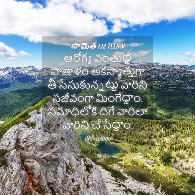 Picture 04 - సామెత 1:12 TELIRV - ఆరోగ్య వంతుణ్ణి - Bible Verse Picture