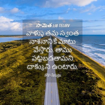 Picture 04 - సామెత 1:18 TELIRV - వాళ్ళు తమ స్వంత - Bible Verse Picture