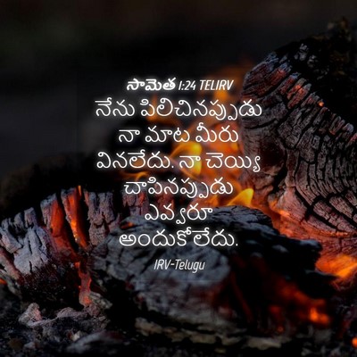 Picture 04 - సామెత 1:24 TELIRV - నేను - Bible Verse Picture