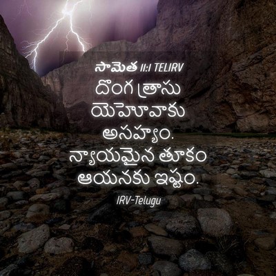 Picture 04 - సామెత 11:1 TELIRV - దొంగ త్రాసు - Bible Verse Picture
