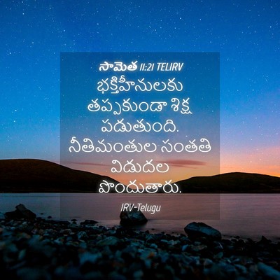 Picture 04 - సామెత 11:21 TELIRV - భక్తిహీనులకు - Bible Verse Picture