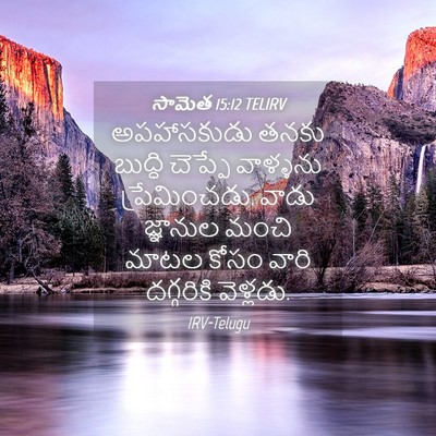 Picture 04 - సామెత 15:12 TELIRV - అపహాసకుడు తనకు - Bible Verse Picture
