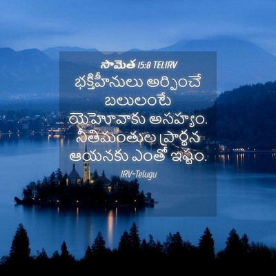 Picture 04 - సామెత 15:8 TELIRV - భక్తిహీనులు - Bible Verse Picture