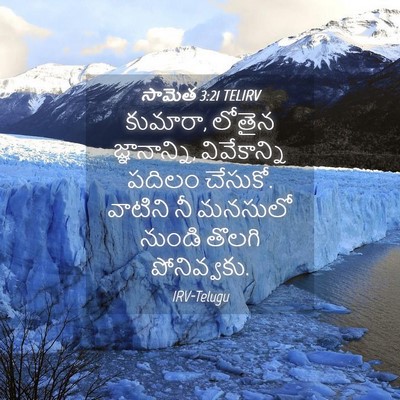 Picture 04 - సామెత 3:21 TELIRV - కుమారా, లోతైన - Bible Verse Picture