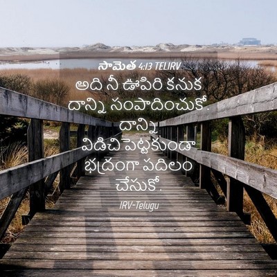 Picture 04 - సామెత 4:13 TELIRV - అది నీ ఊపిరి కనుక - Bible Verse Picture