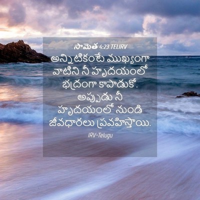 Picture 04 - సామెత 4:23 TELIRV - అన్నిటికంటే - Bible Verse Picture