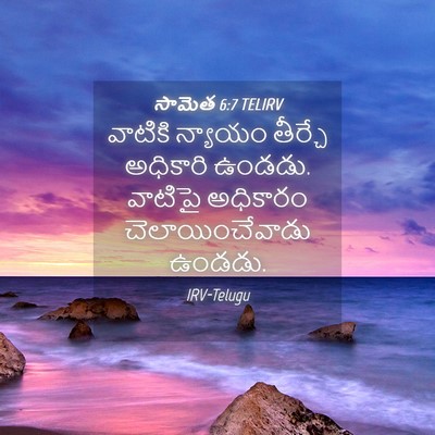 Picture 04 - సామెత 6:7 TELIRV - వాటికి న్యాయం - Bible Verse Picture
