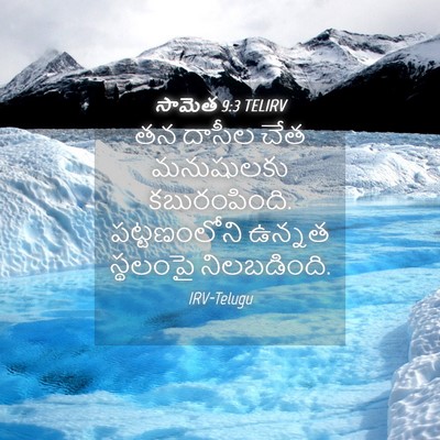 Picture 04 - సామెత 9:3 TELIRV - తన దాసీల చేత - Bible Verse Picture
