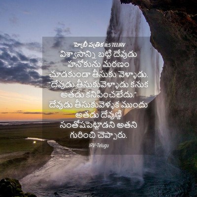 Picture 04 - హెబ్రీ పత్రిక 11:5 TELIRV - విశ్వాసాన్ని - Bible Verse Picture