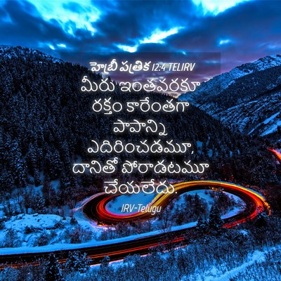 Picture 04 - హెబ్రీ పత్రిక 12:4 TELIRV - మీరు ఇంతవరకూ - Bible Verse Picture