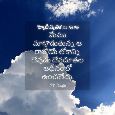 Picture 04 - హెబ్రీ పత్రిక 2:5 TELIRV - మేము - Bible Verse Picture