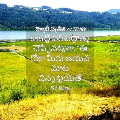 Picture 04 - హెబ్రీ పత్రిక 3:7 TELIRV - కాబట్టి - Bible Verse Picture