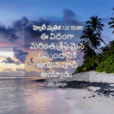 Picture 04 - హెబ్రీ పత్రిక 7:22 TELIRV - ఈ విధంగా మరింత - Bible Verse Picture