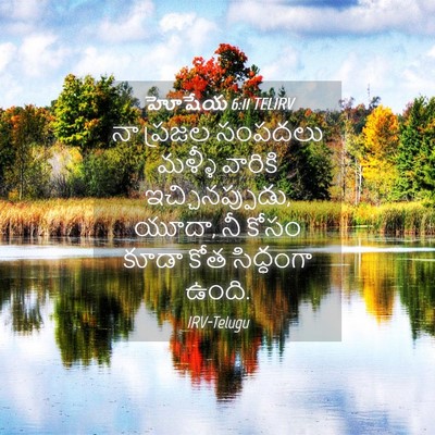 Picture 04 - హోషేయ 6:11 TELIRV - నా ప్రజల సంపదలు - Bible Verse Picture