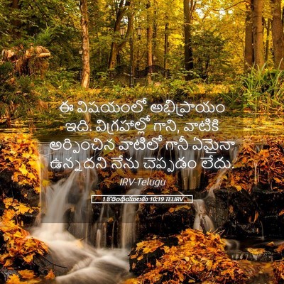 Picture 05 - 1 కొరింథీయులకు 10:19 TELIRV - ఈ విషయంలో - Bible Verse Picture
