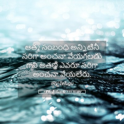 Picture 05 - 1 కొరింథీయులకు 2:15 TELIRV - ఆత్మ సంబంధి - Bible Verse Picture
