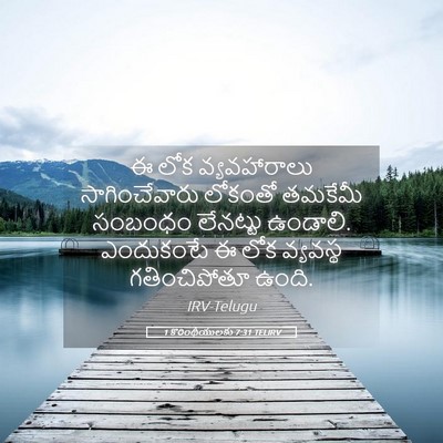 Picture 05 - 1 కొరింథీయులకు 7:31 TELIRV - ఈ లోక వ్యవహారాలు - Bible Verse Picture