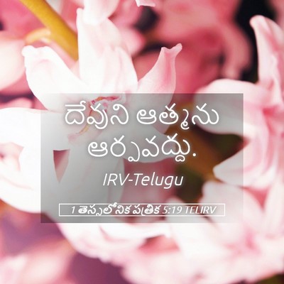 Picture 05 - 1 తెస్సలోనిక పత్రిక 5:19 TELIRV - దేవుని ఆత్మను - Bible Verse Picture