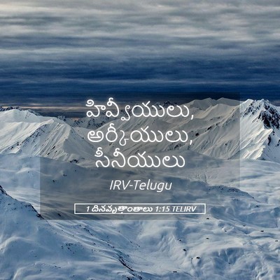 Picture 05 - 1 దినవృత్తాంతాలు 1:15 TELIRV - హివ్వీయులు, - Bible Verse Picture