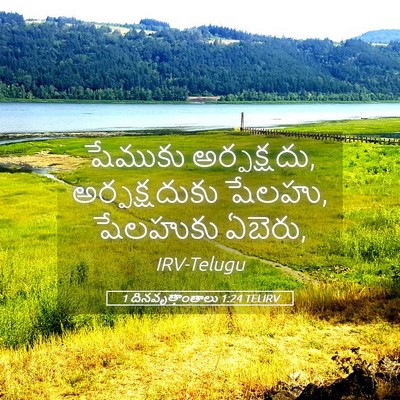 Picture 05 - 1 దినవృత్తాంతాలు 1:24 TELIRV - షేముకు అర్పక్షదు, - Bible Verse Picture