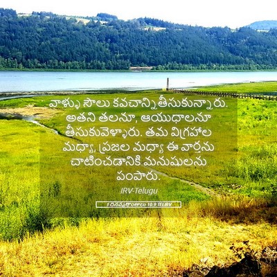 Picture 05 - 1 దినవృత్తాంతాలు 10:9 TELIRV - వాళ్ళు సౌలు - Bible Verse Picture