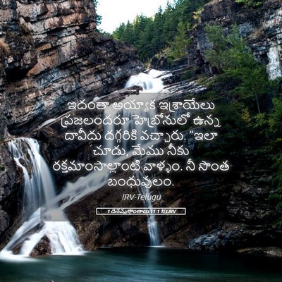 Picture 05 - 1 దినవృత్తాంతాలు 11:1 TELIRV - ఇదంతా అయ్యాక - Bible Verse Picture