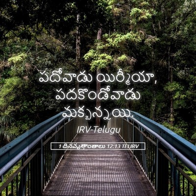 Picture 05 - 1 దినవృత్తాంతాలు 12:13 TELIRV - పదోవాడు యిర్మీయా, - Bible Verse Picture
