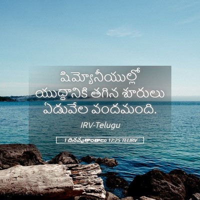 Picture 05 - 1 దినవృత్తాంతాలు 12:25 TELIRV - షిమ్యోనీయుల్లో - Bible Verse Picture