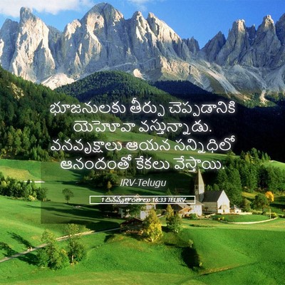 Picture 05 - 1 దినవృత్తాంతాలు 16:33 TELIRV - భూజనులకు తీర్పు - Bible Verse Picture
