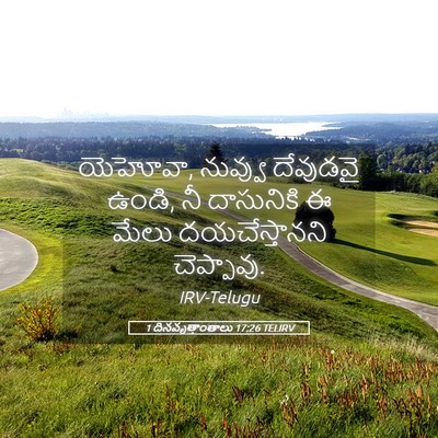 Picture 05 - 1 దినవృత్తాంతాలు 17:26 TELIRV - యెహోవా, నువ్వు - Bible Verse Picture