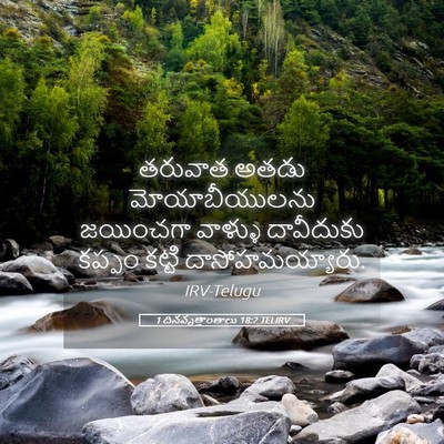 Picture 05 - 1 దినవృత్తాంతాలు 18:2 TELIRV - తరువాత అతడు - Bible Verse Picture