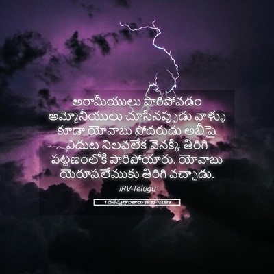 Picture 05 - 1 దినవృత్తాంతాలు 19:15 TELIRV - అరామీయులు - Bible Verse Picture
