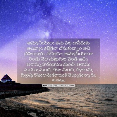 Picture 05 - 1 దినవృత్తాంతాలు 19:6 TELIRV - అమ్మోనీయులు తమ - Bible Verse Picture