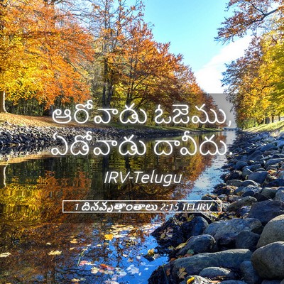 Picture 05 - 1 దినవృత్తాంతాలు 2:15 TELIRV - ఆరోవాడు ఓజెము, - Bible Verse Picture