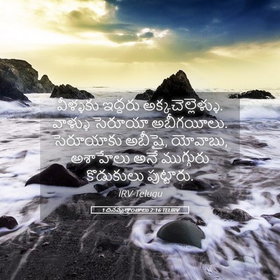 Picture 05 - 1 దినవృత్తాంతాలు 2:16 TELIRV - వీళ్ళకు ఇద్దరు - Bible Verse Picture