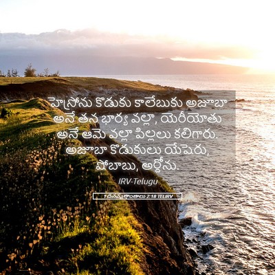 Picture 05 - 1 దినవృత్తాంతాలు 2:18 TELIRV - హెస్రోను కొడుకు - Bible Verse Picture