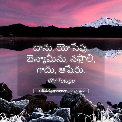 Picture 05 - 1 దినవృత్తాంతాలు 2:2 TELIRV - దాను, యోసేపు, - Bible Verse Picture