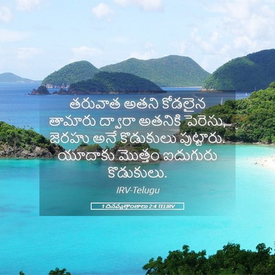 Picture 05 - 1 దినవృత్తాంతాలు 2:4 TELIRV - తరువాత అతని - Bible Verse Picture