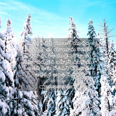 Picture 05 - 1 దినవృత్తాంతాలు 20:5 TELIRV - మళ్ళీ - Bible Verse Picture