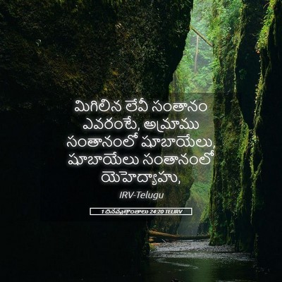 Picture 05 - 1 దినవృత్తాంతాలు 24:20 TELIRV - మిగిలిన లేవీ - Bible Verse Picture