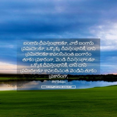 Picture 05 - 1 దినవృత్తాంతాలు 28:15 TELIRV - బంగారు - Bible Verse Picture