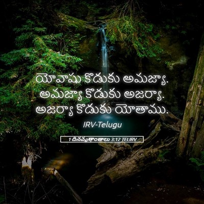 Picture 05 - 1 దినవృత్తాంతాలు 3:12 TELIRV - యోవాషు కొడుకు - Bible Verse Picture