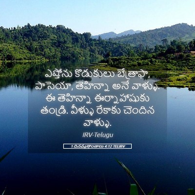Picture 05 - 1 దినవృత్తాంతాలు 4:12 TELIRV - ఎష్తోను కొడుకులు - Bible Verse Picture
