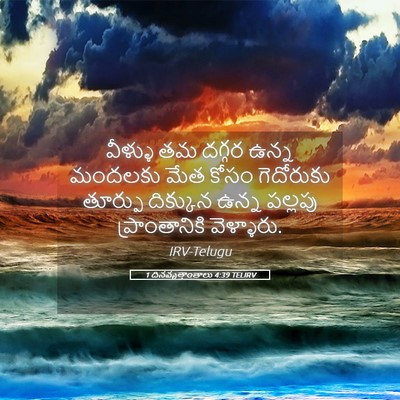 Picture 05 - 1 దినవృత్తాంతాలు 4:39 TELIRV - వీళ్ళు తమ దగ్గర - Bible Verse Picture