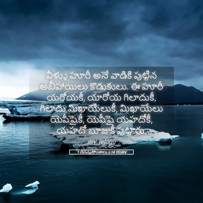 Picture 05 - 1 దినవృత్తాంతాలు 5:14 TELIRV - వీళ్ళు హూరీ అనే - Bible Verse Picture