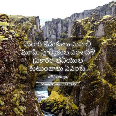 Picture 05 - 1 దినవృత్తాంతాలు 6:19 TELIRV - మెరారి కొడుకులు - Bible Verse Picture
