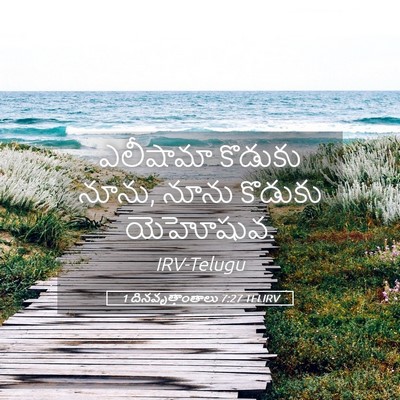 Picture 05 - 1 దినవృత్తాంతాలు 7:27 TELIRV - ఎలీషామా కొడుకు - Bible Verse Picture